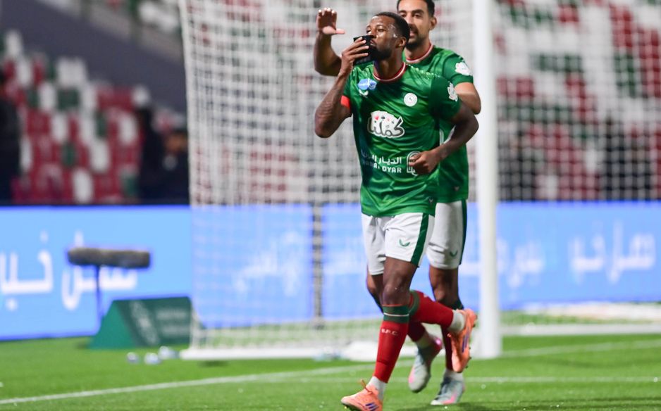 Georginio Wijnaldum dedicates his goal for Al Ettifaq v Al Okhdood to his late grandmother