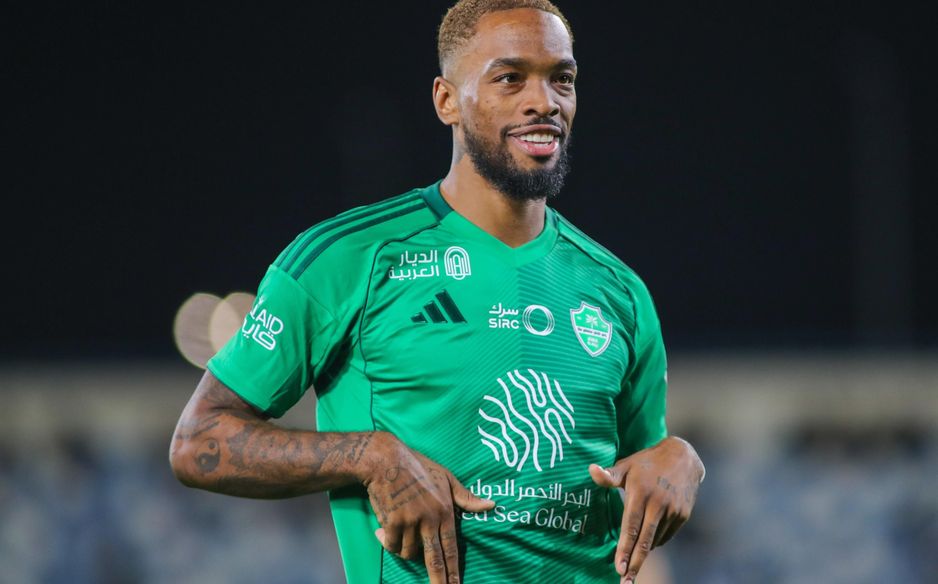 Ivan Toney celebrates winner for Al Ahli at Al Okhdood