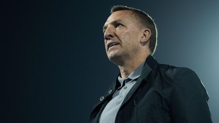 Al Qadsiah manager Brendan Rodgers v Al Fayha