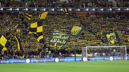 مدرج الاتحاد خلف المرمى بمواجهة الاتفاق