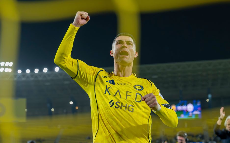 Cristiano Ronaldo celebrates Al Nassr's much-needed win at home to Al Shabab