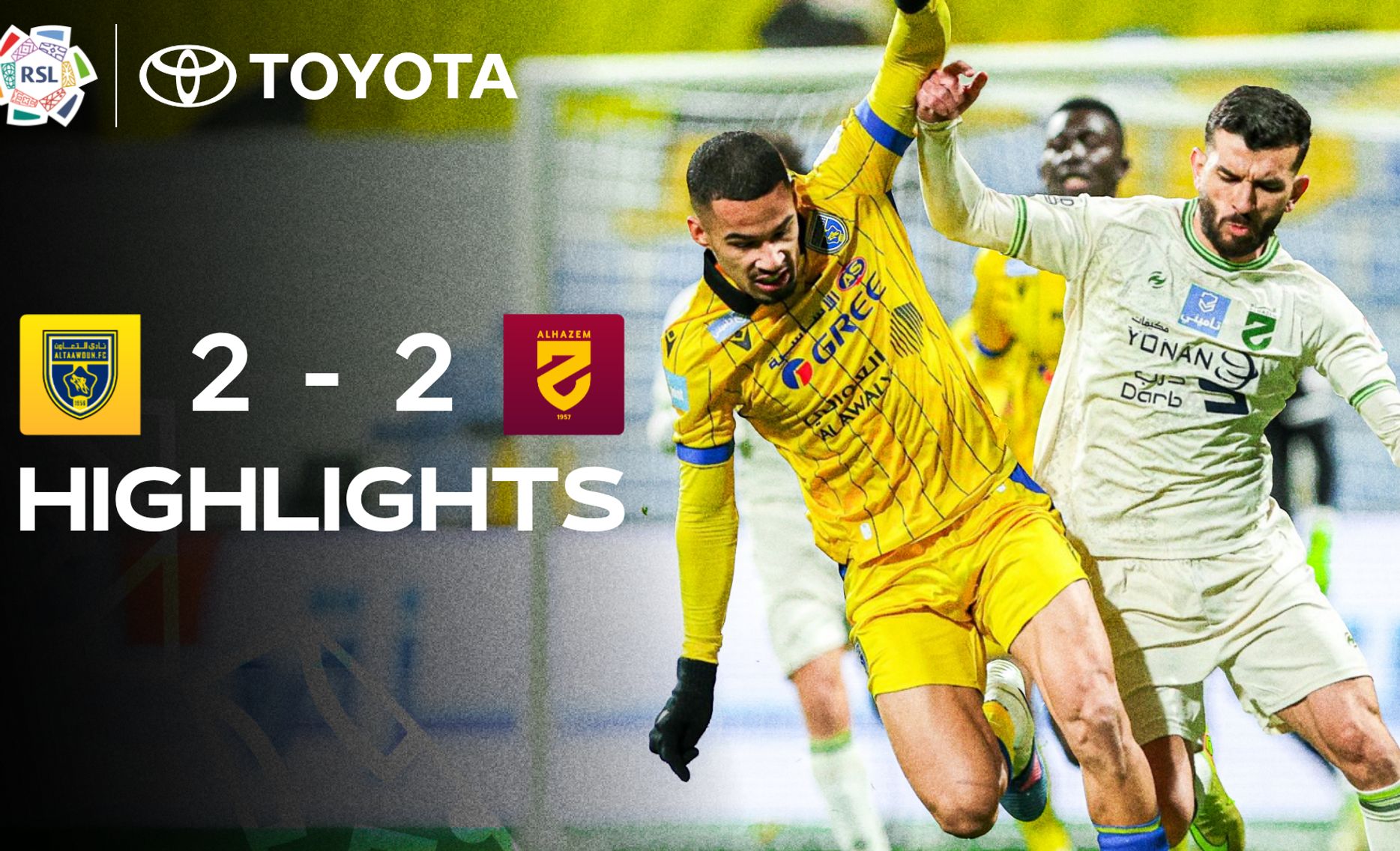 Al Taawoun 2-2 Al Hazem