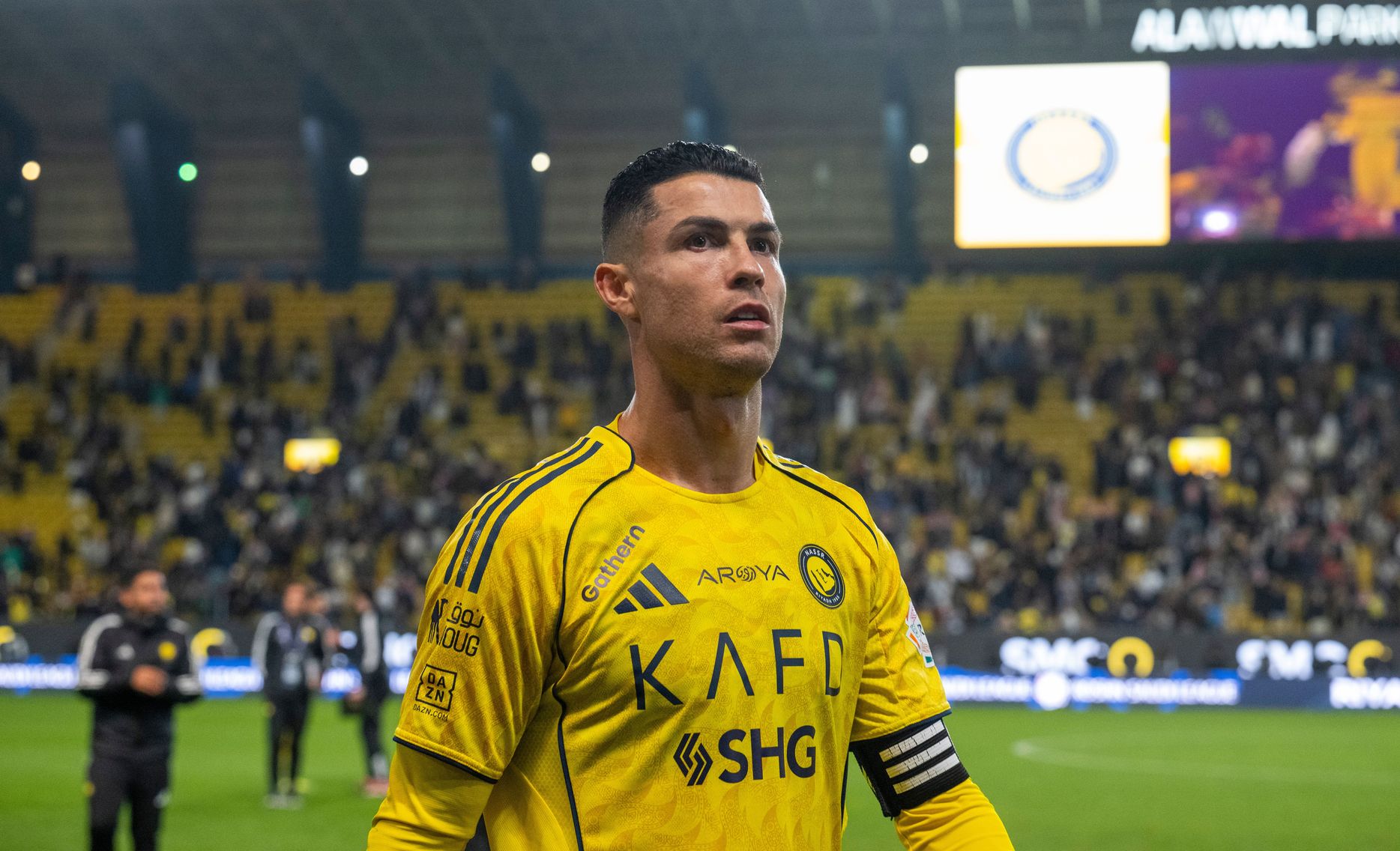 Al Nassr captain Cristiano Ronaldo v Al Taawoun