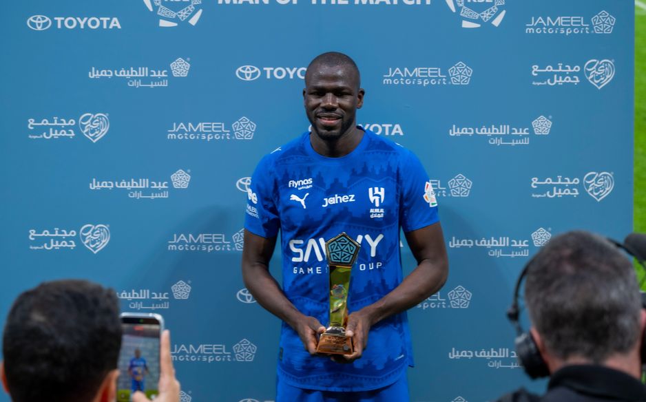 Returning Al Hilal star Kalidou Koulibaly was named Man of the Match v Al Ahli