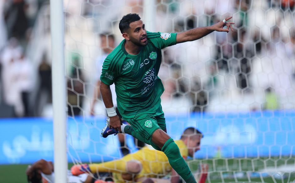 Al Ahli's Riyad Mahrez starred in the big win at Al Shabab with a goal and assist