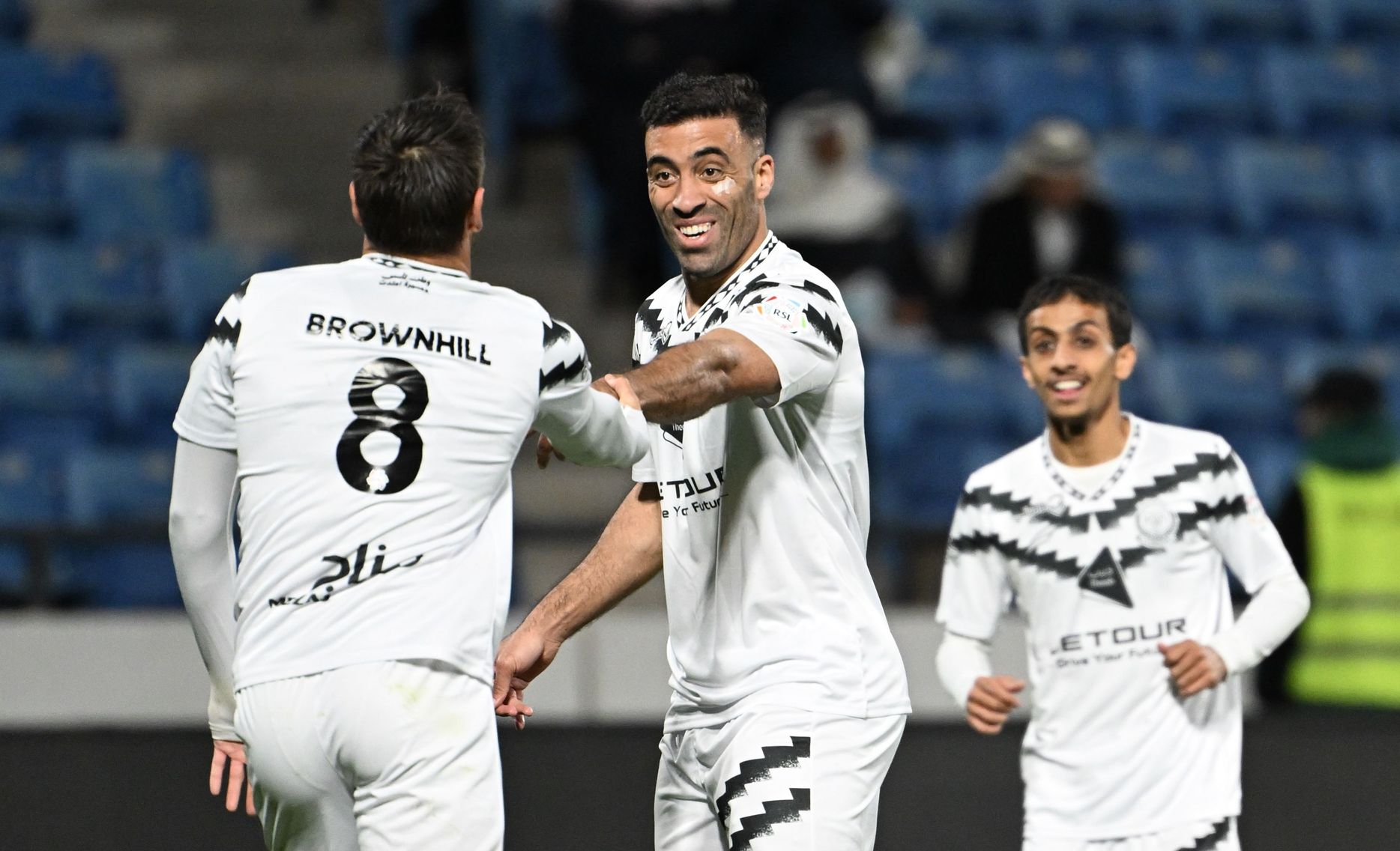 Abderrazak Hamdallah scores for Al Shabab at Damac