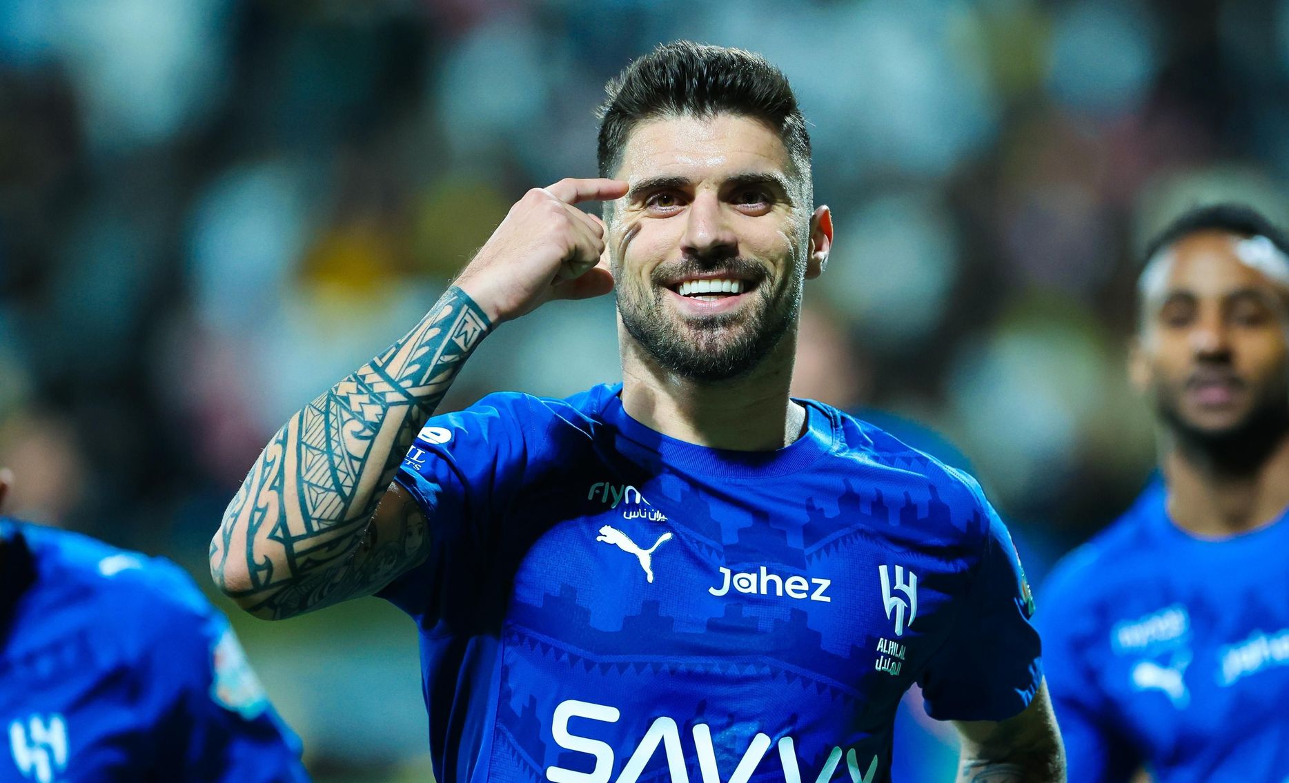 Ruben Neves scores for Al Hilal at Al Taawoun