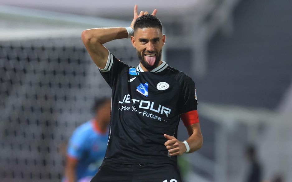 Yannick Carrasco celebrates hat-trick for Al Shabab in derby v Al Riyadh