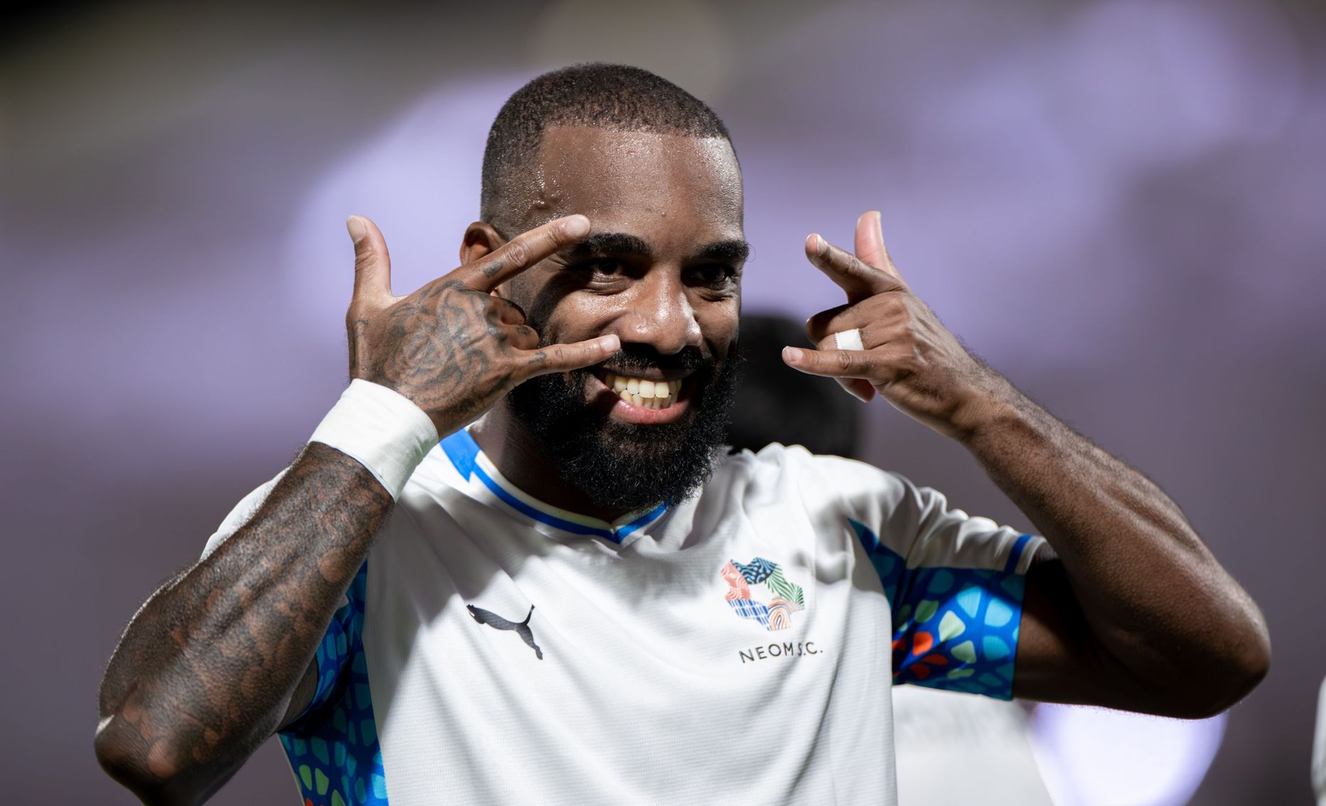 NEOM SC's standout striker Alexandre Lacazette