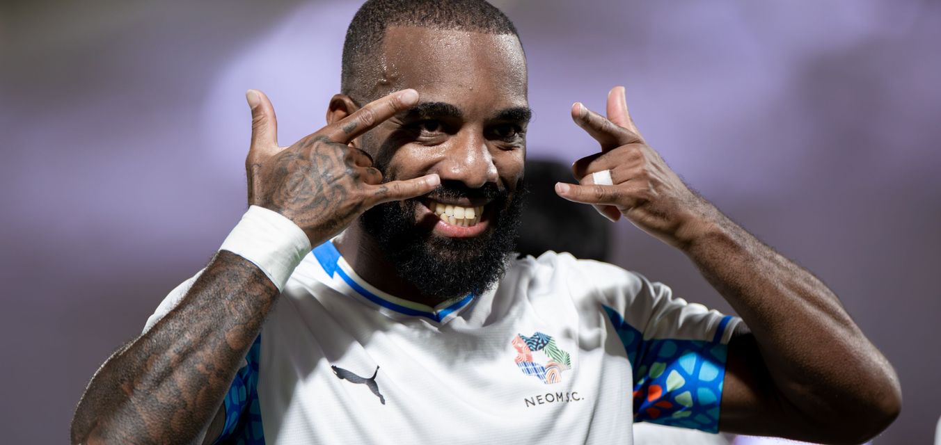 NEOM SC's standout striker Alexandre Lacazette
