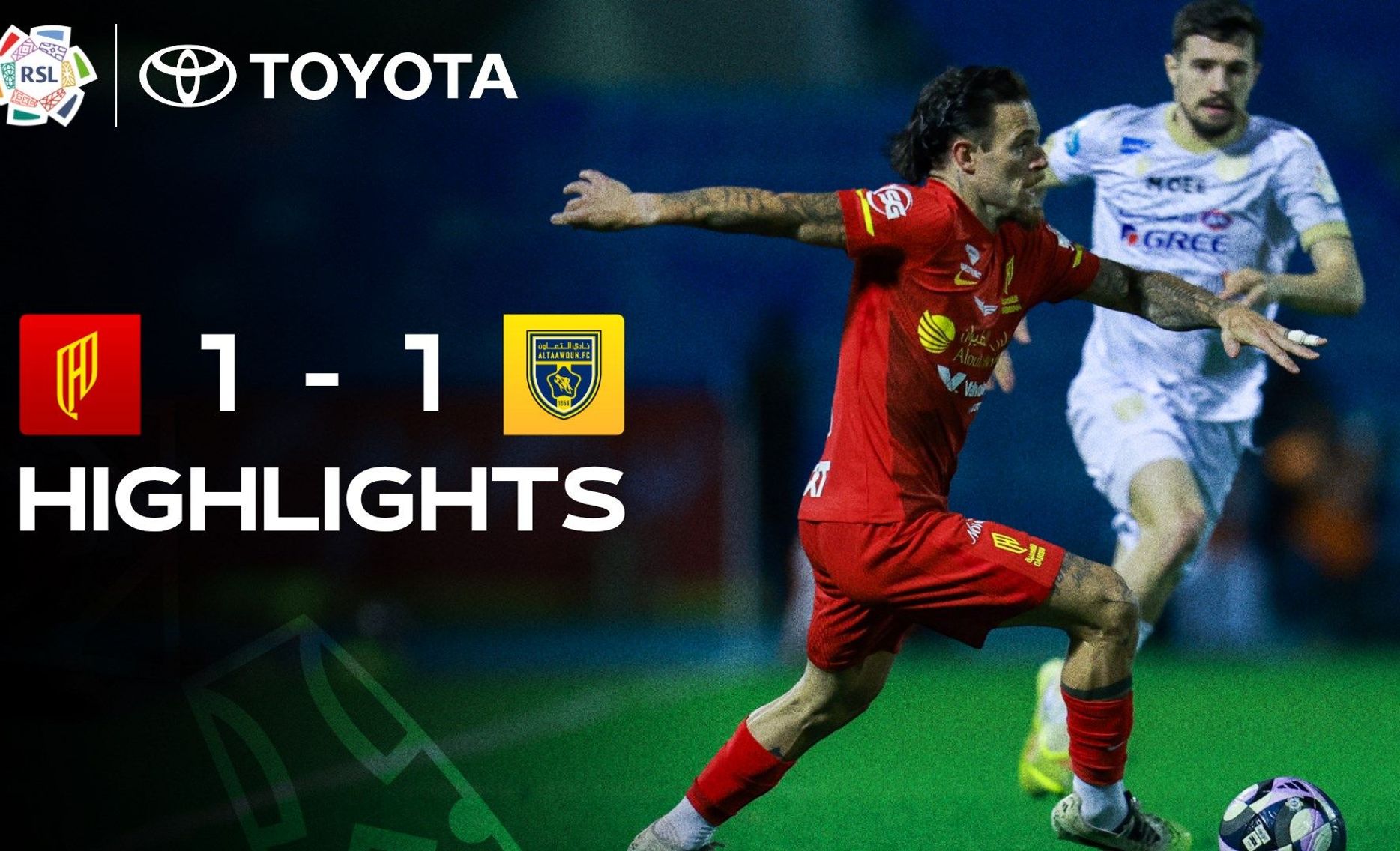 Al Qadsiah 1-1 Al Taawoun