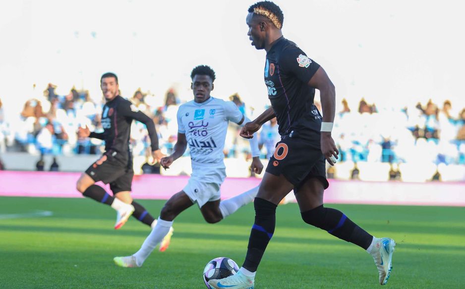 سجل فاشون ساكالا هدفًا على الأقل في كل مباراة من المباريات الخمس بين الأخدود أمام الفيحاء