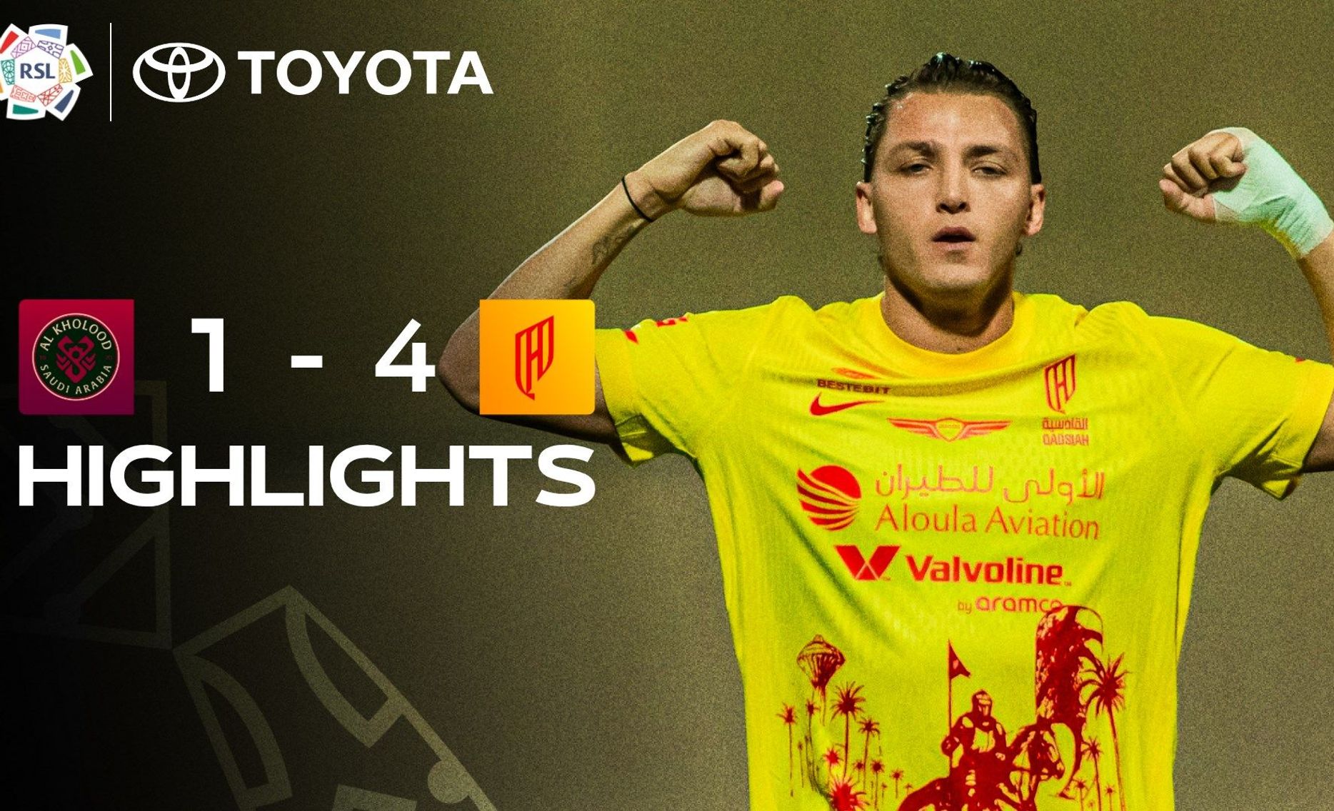 Al Kholood 1-4 Al Qadsiah