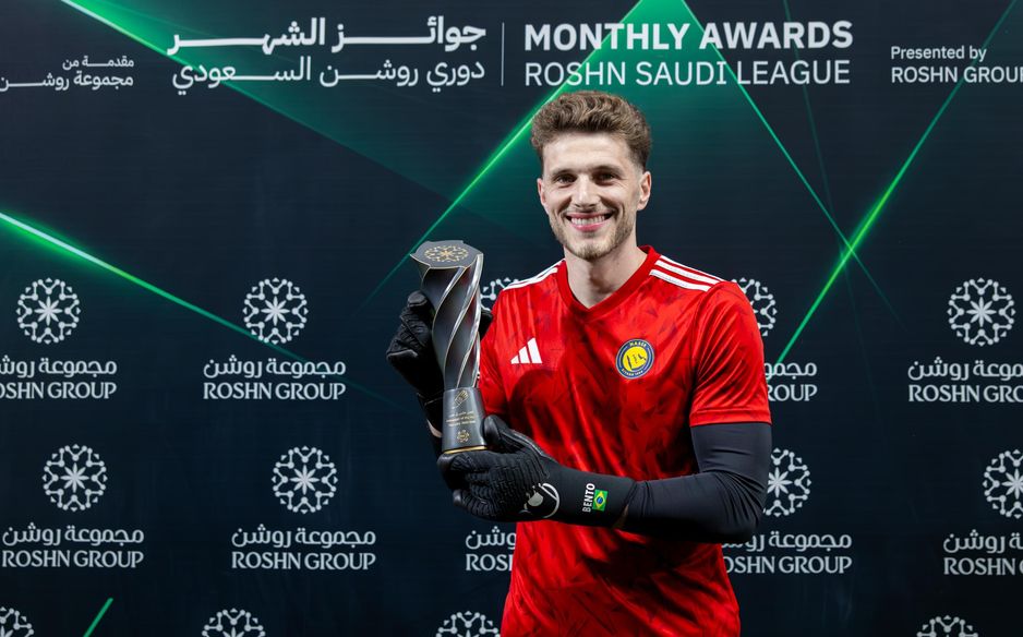 Al Nassr's Bento was voted February's RSL Goalkeeper of the Month