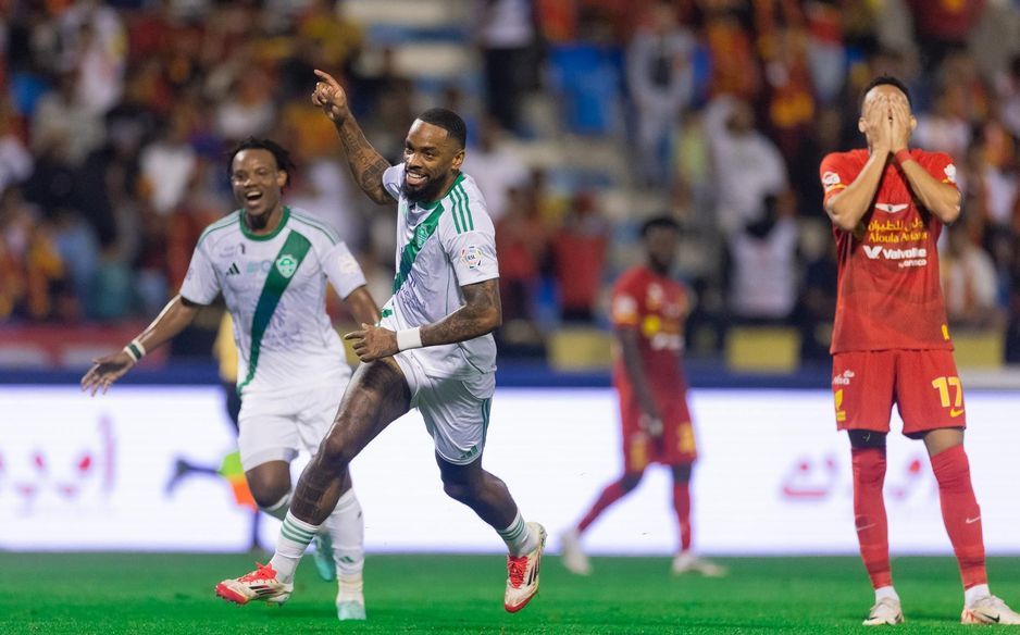 Al Ahli hotshot Ivan Toney opens the scoring at Al Qadsiah with his 25th goal of the season