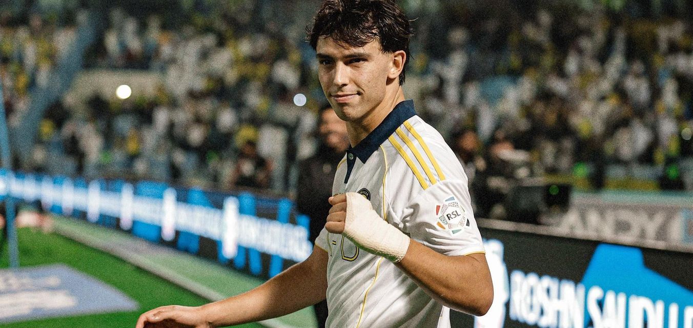 Al Nassr forward Joao Felix celebrates against Al Khaleej