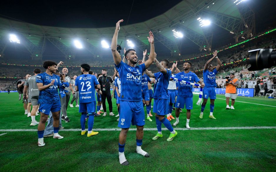 Al Hilal captain Salem Al Dawsari leads celebrations after club defeat Al Ahli to book spot in King's Cup final