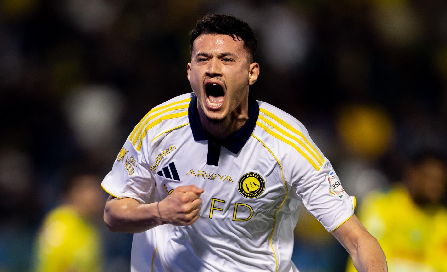 Abdullah Al Hamdan scores opener for Al Nassr at Al Khaleej