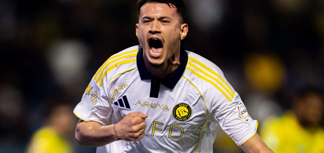 Abdullah Al Hamdan scores opener for Al Nassr at Al Khaleej