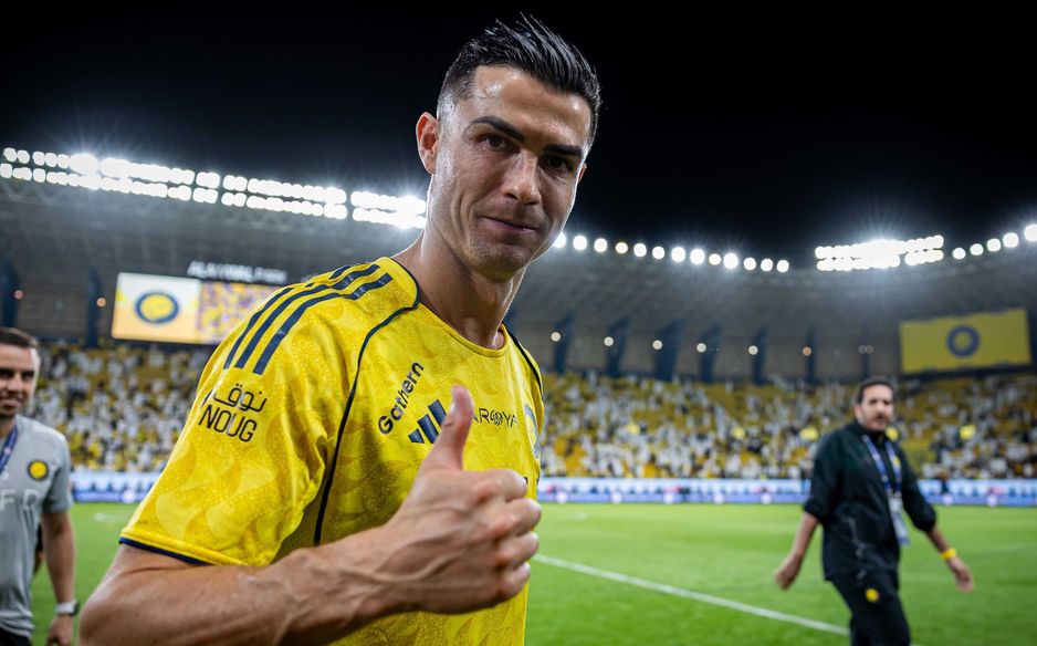 حصل النصر على ركلة جزاء بعدما اعترض عبد الله هوساوي ركلة رونالدو الحرة بيده