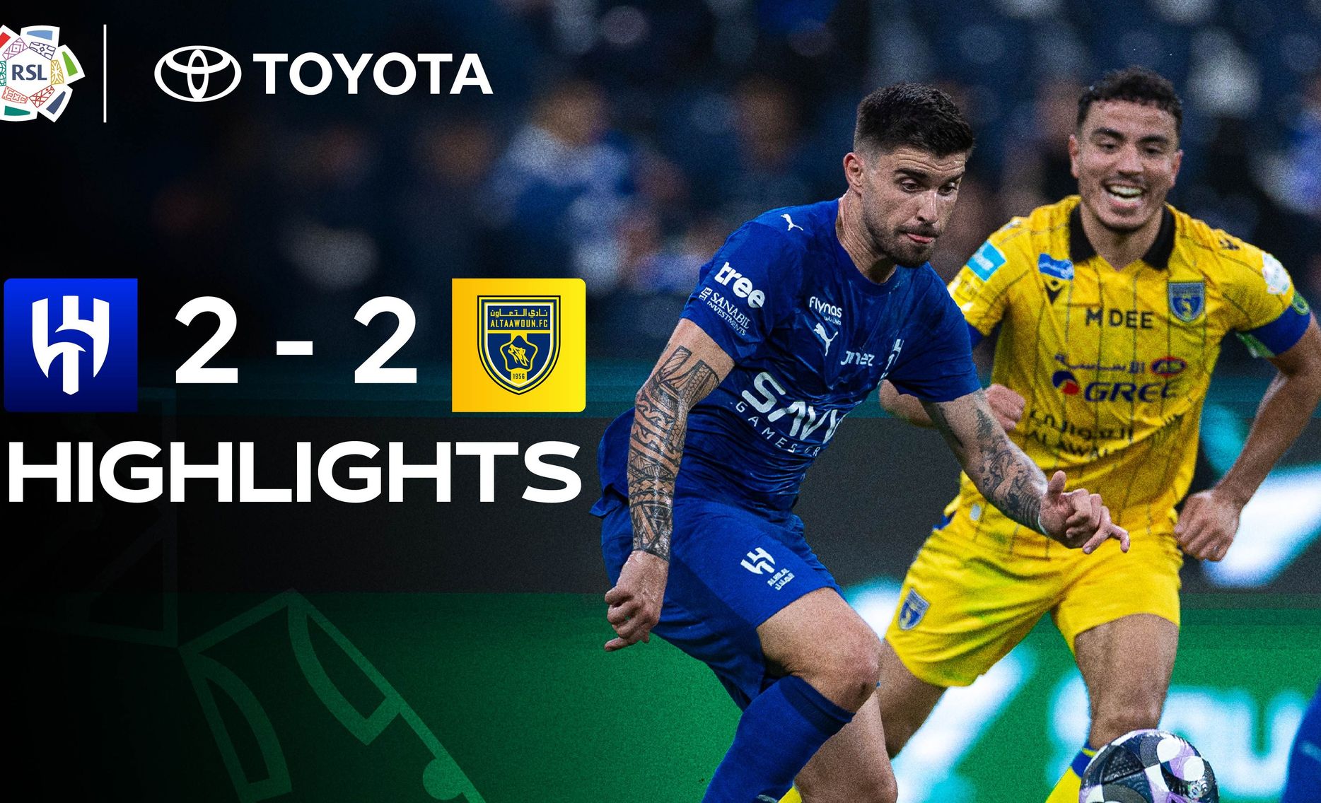 Al HIlal 2-2 Al Taawoun