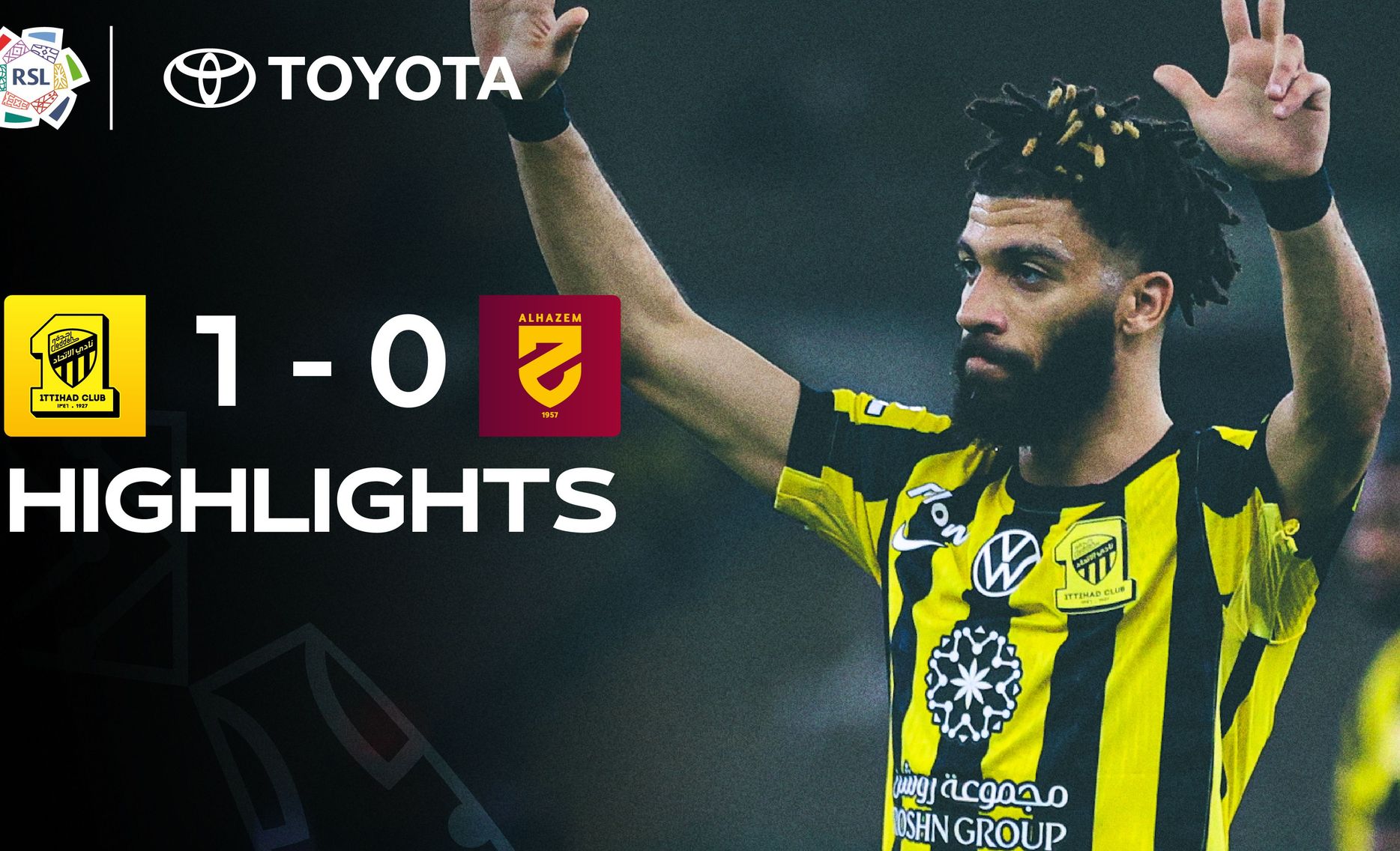 غلاف ملخص مباراة الاتحاد والحزم