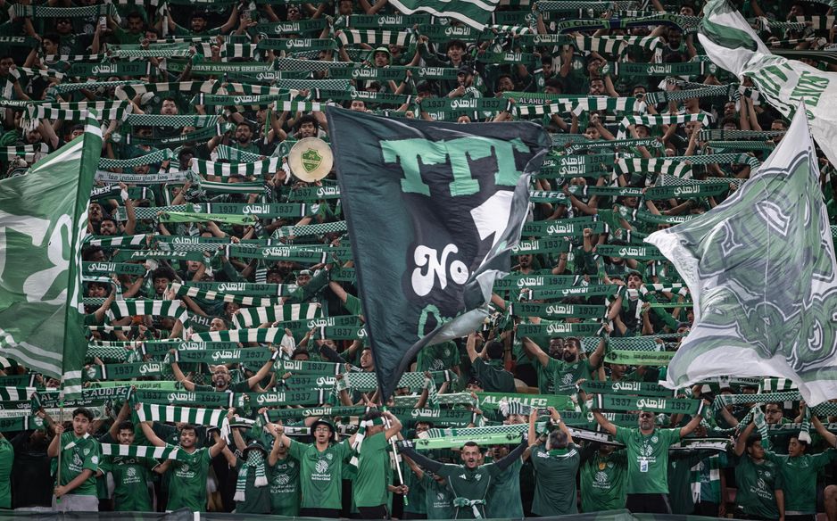 Al Ahli's superb fans cheer on their team at home to Damac
