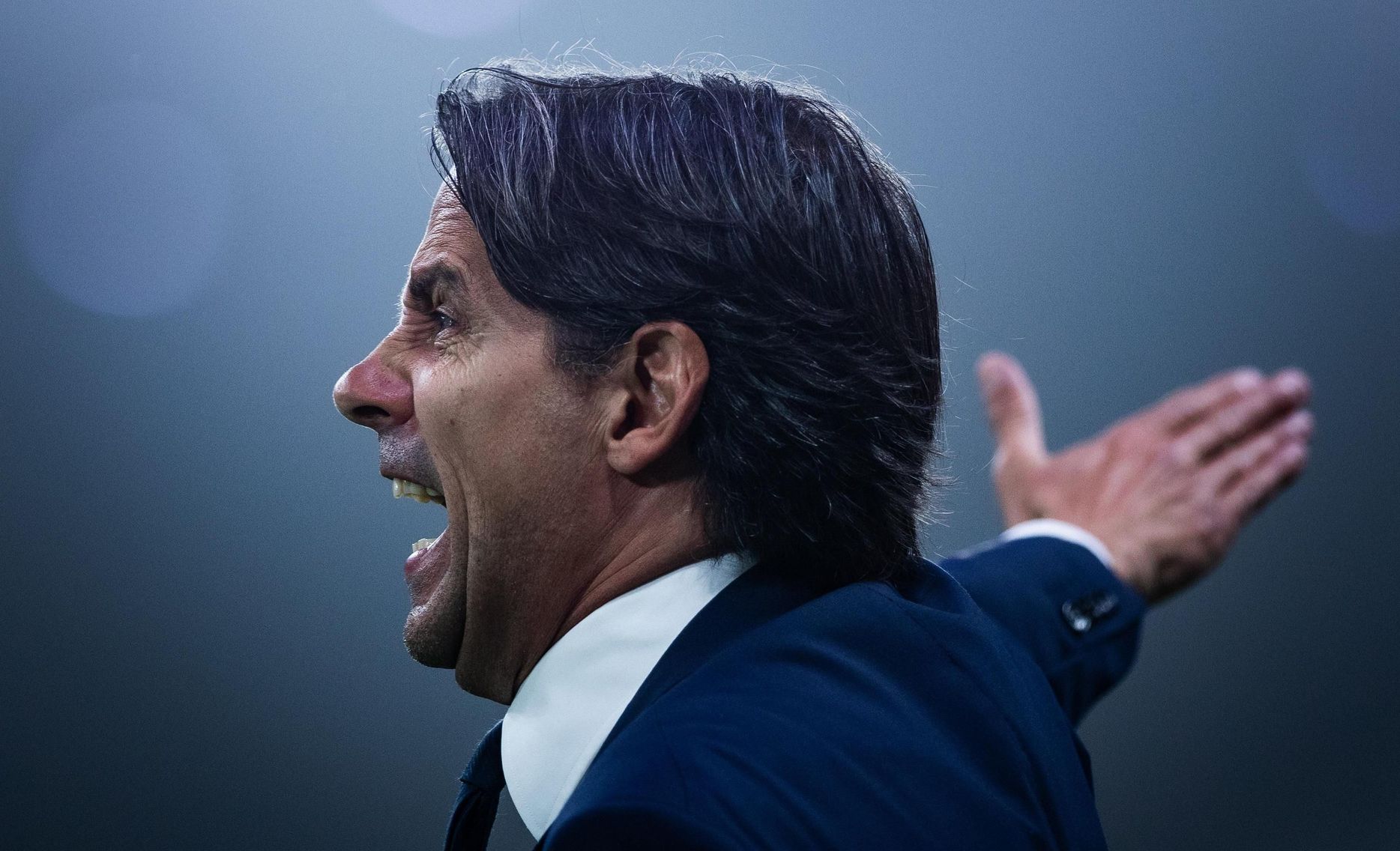 Al Hilal manager Simone Inzaghi v Al Taawoun