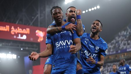 Mohamed Meite opens his Al Hilal account with a sublime solo effort v Al Taawoun