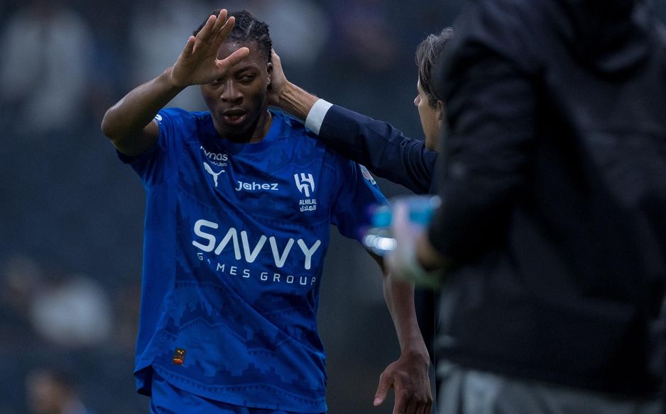 Al Hilal manager Simone Inzaghi trusted Mohamed Meite to lead the line v Al Taawoun
