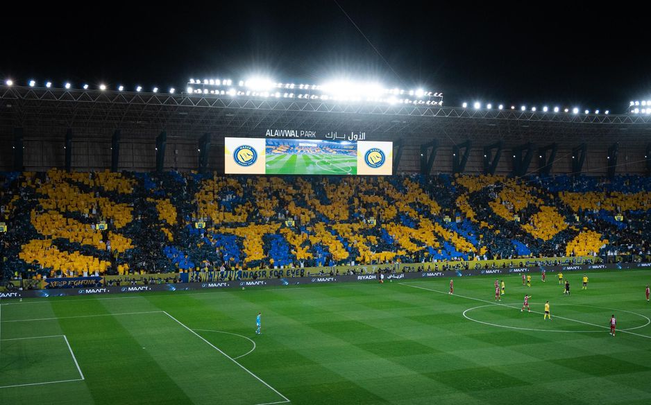 Al Nassr's fans were out in force v Al Ettifaq, unfurling this superb Crush Them tifo