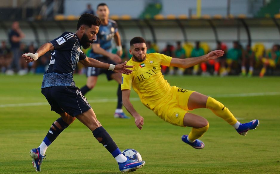 نواف بوشل يهدي الكرة على طبق من ذهب لكريستيانو رونالدو ليفتتح التسجيل للنصر في ربع نهائي دوري أبطال آسيا 2 أمام الوصل