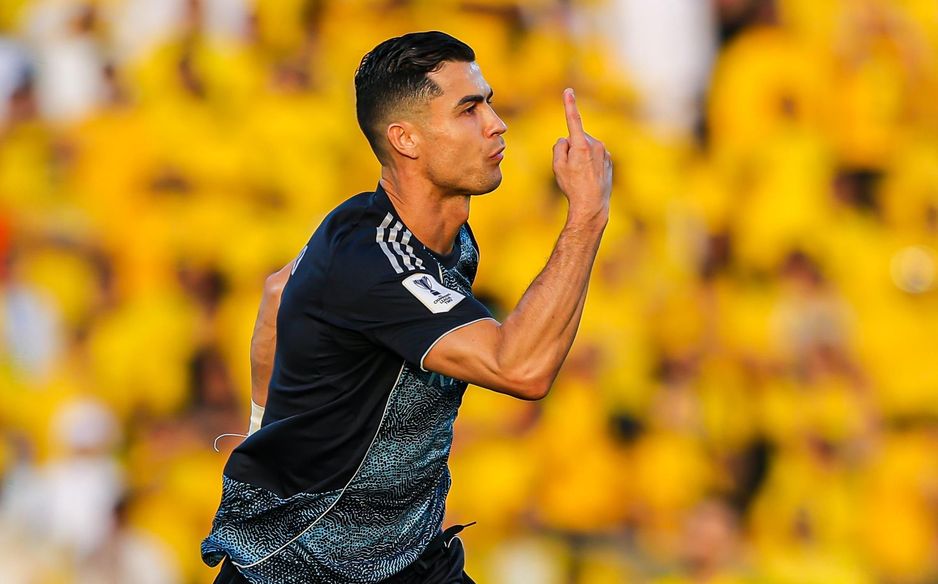 Cristiano Ronaldo celebrates giving Al Nassr lead in ACL Two at Al Wasl