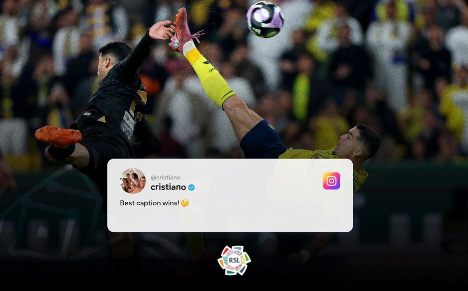 احتفى رونالدو بمقصيته من صناعة بوشل وشاركها مع متابعيه عبر حساباته في التواصل الاجتماعي داعيًا إياهم للتعليق بأسلوب طريف