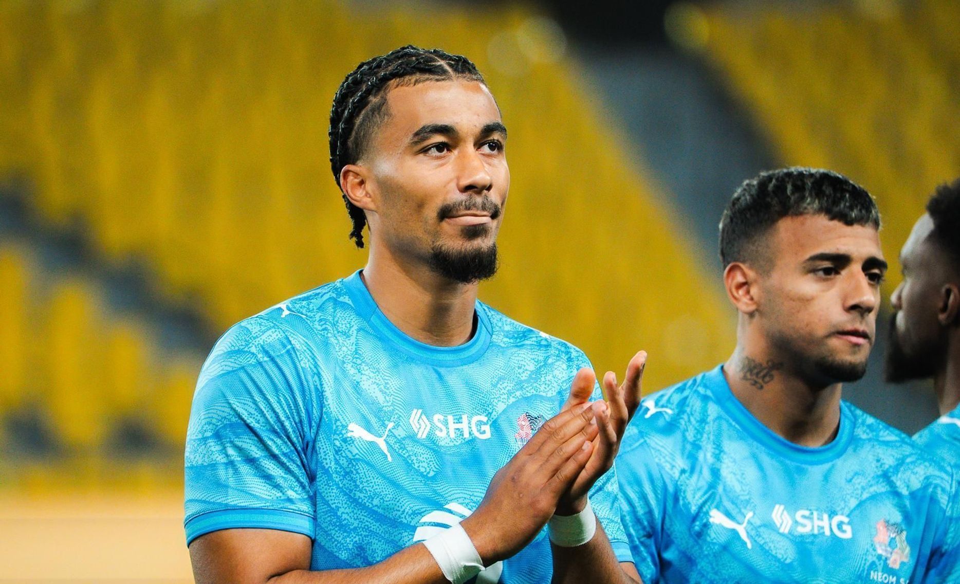 NEOM SC's French defender Nathan Zeze