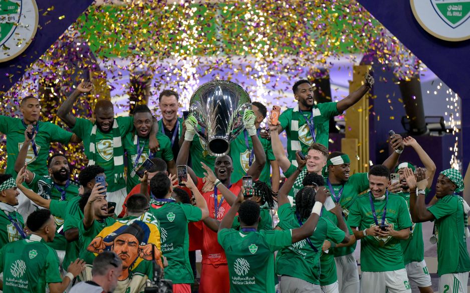 Al Ahli captain Edouard Mendy leads team in ACL Elite title-winning celebrations 