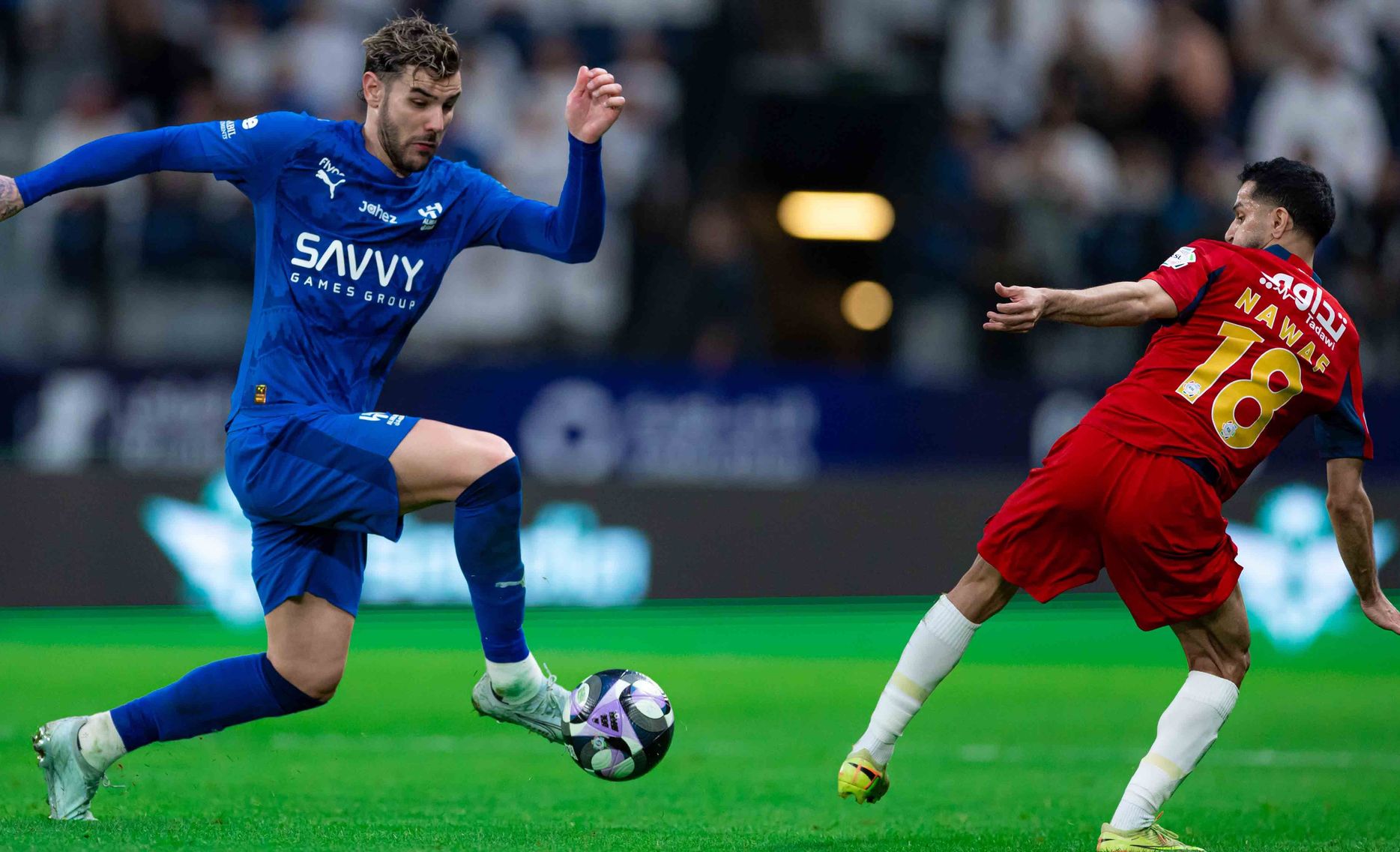 سجل ثيو هيرنانديز صناعته الأولى في مباراة ضمك