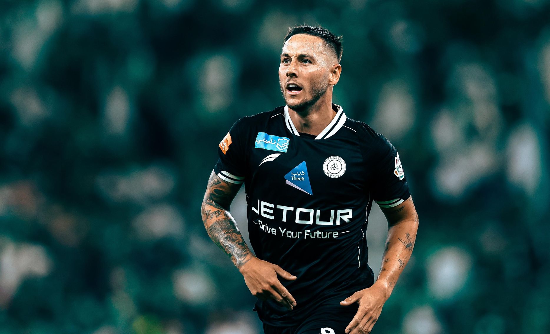Al Shabab midfielder Josh Brownhill