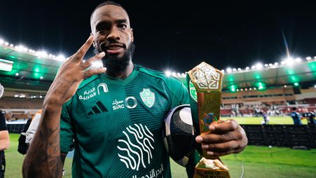 Ivan Toney celebrates hat-trick for Al Ahli v Al Fateh
