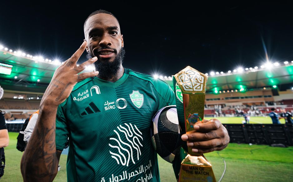 Ivan Toney celebrates hat-trick for Al Ahli v Al Fateh
