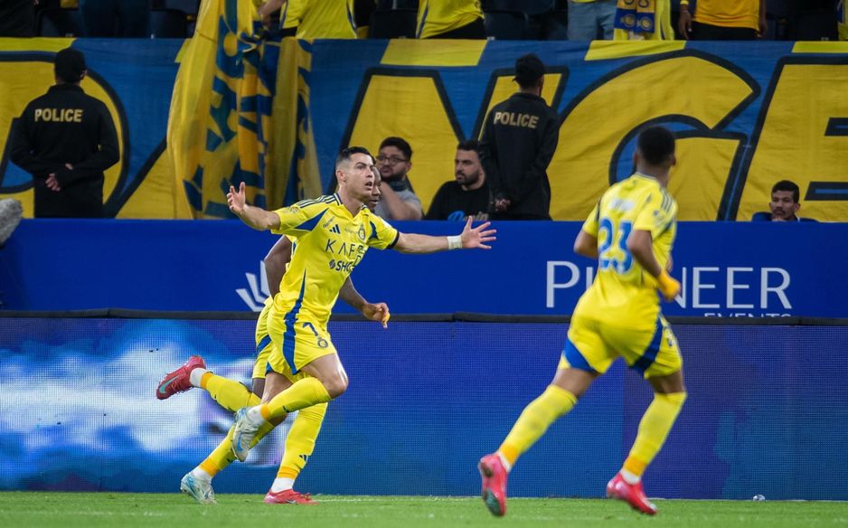 Cristiano Ronaldo scores for Al Nassr v Al Hilal in Capital Derby