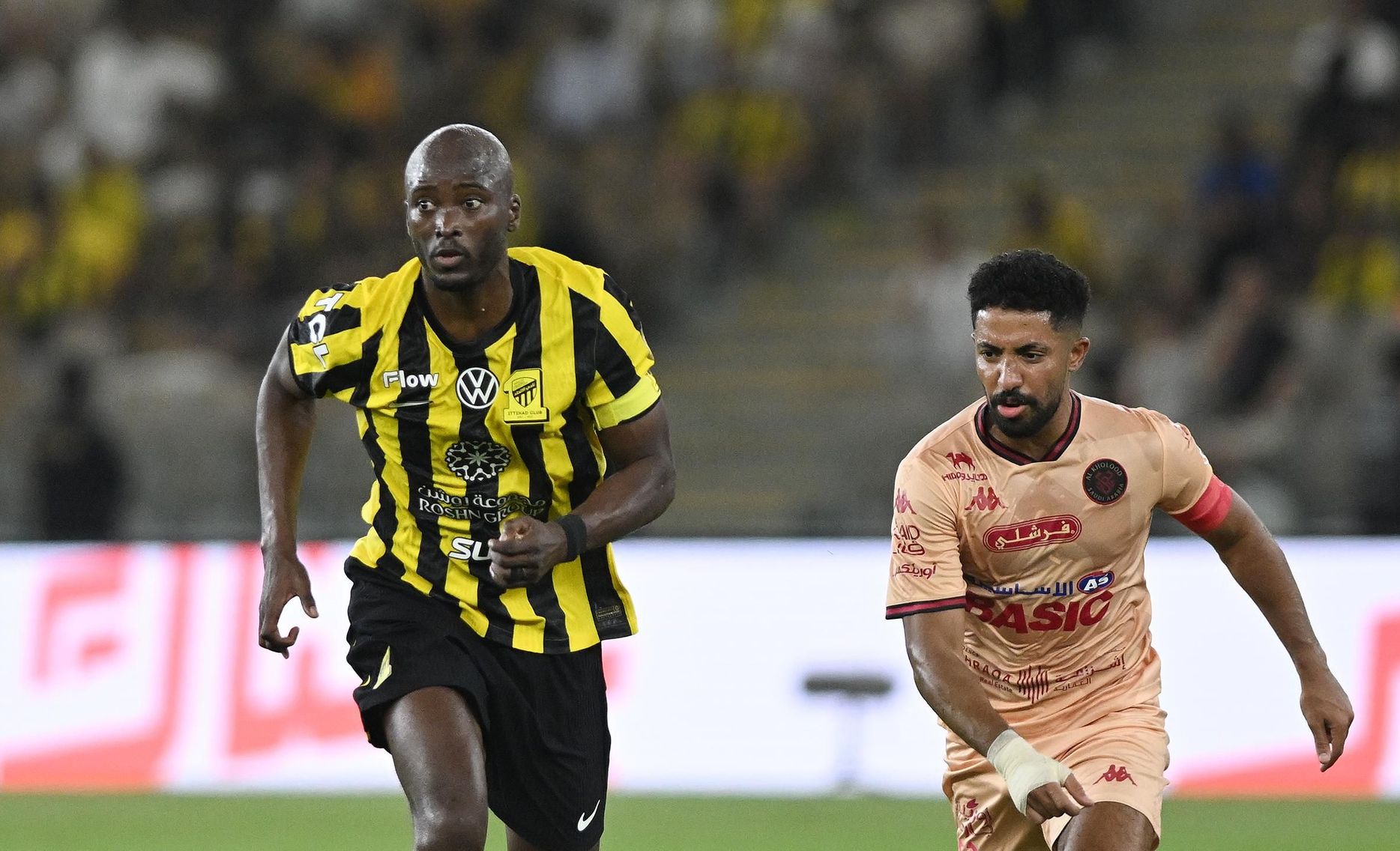 Al Ittihad defender Danilo Pereira in action v Al Kholood