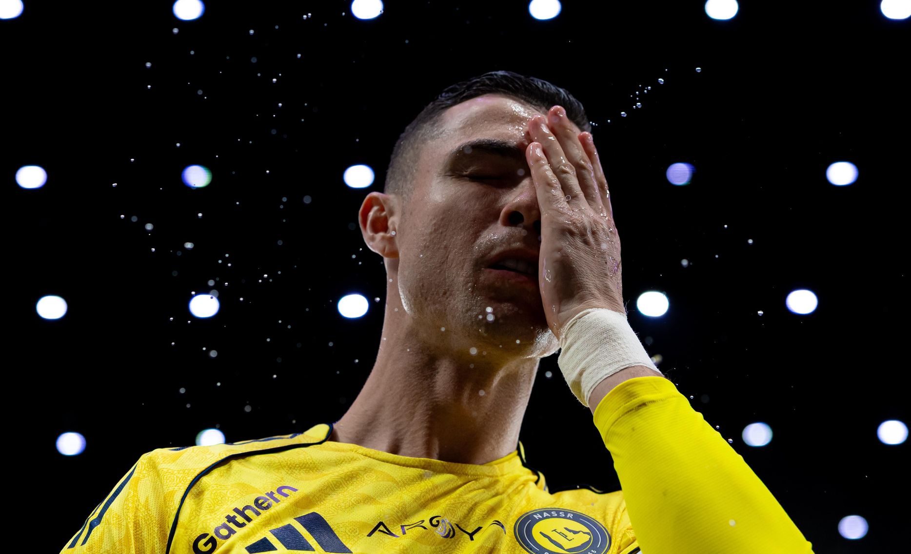 Al Nassr captain Cristiano Ronaldo before the Capital Derby at Al Hilal