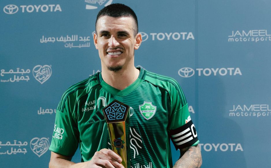 Al Ahli star Roger Ibanez was voted Man of the Match v Al Taawoun