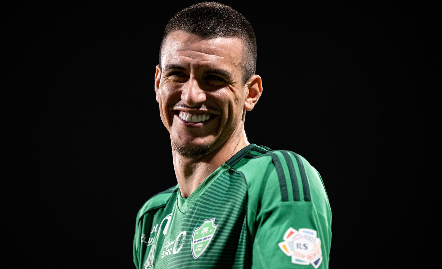 Al Ahli defender Roger Ibanez at Al Taawoun