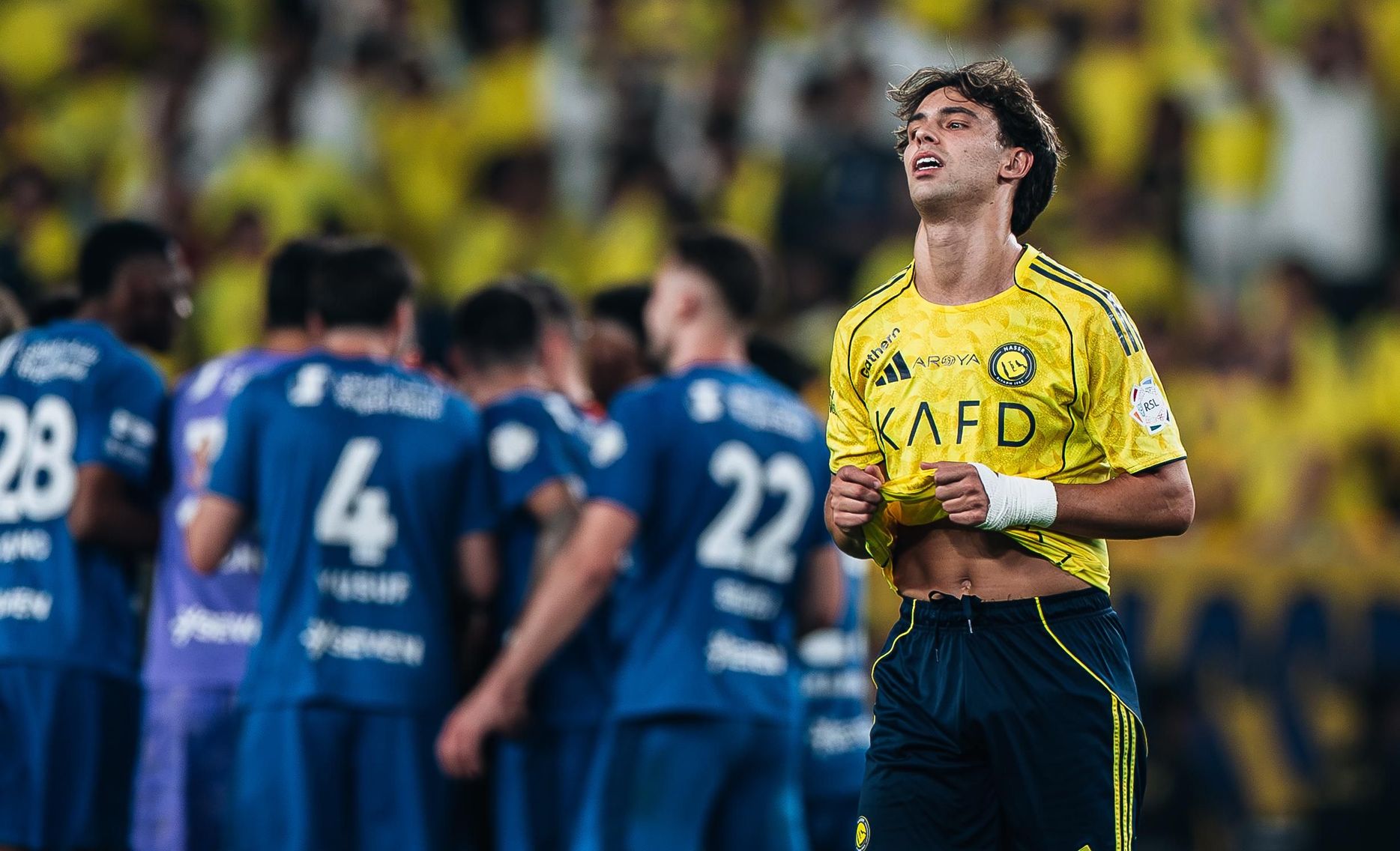 Joao Felix reacts to Al Nassr letting slip lead in Capital Derby v Al Hilal