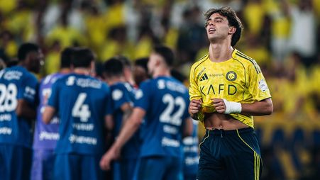 Joao Felix reacts to Al Nassr letting slip lead in Capital Derby v Al Hilal