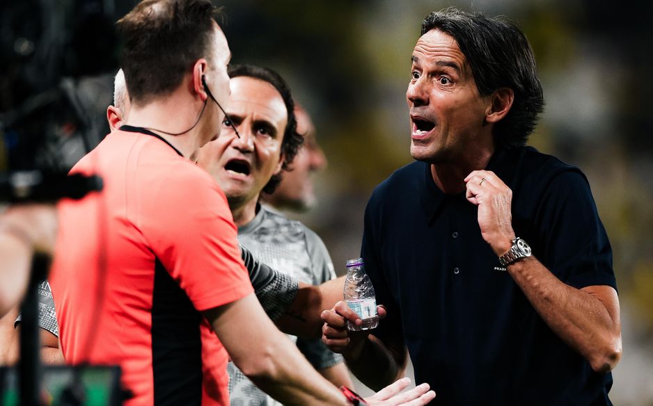 Al Hilal manager Simone Inzaghi during Capital Derby draw at Al Nassr