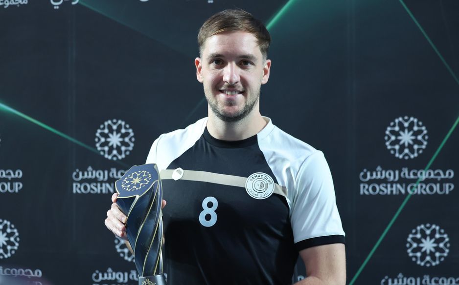 Damac's Valentin Vada with his March-April Player of the Month