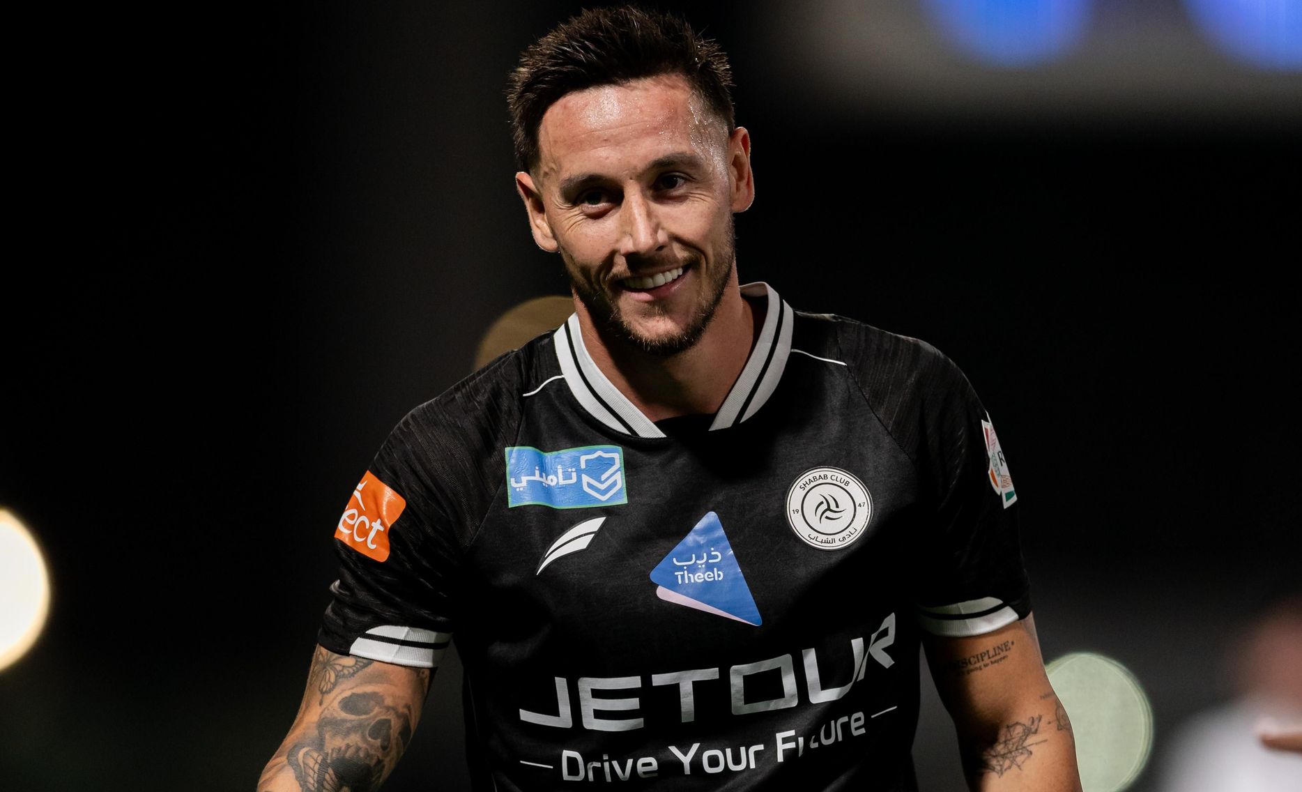 Al Shabab midfielder Josh Brownhill